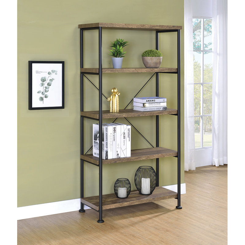Trent Austin Design Bookcase The industrial brookshire 5 shelf bookcase